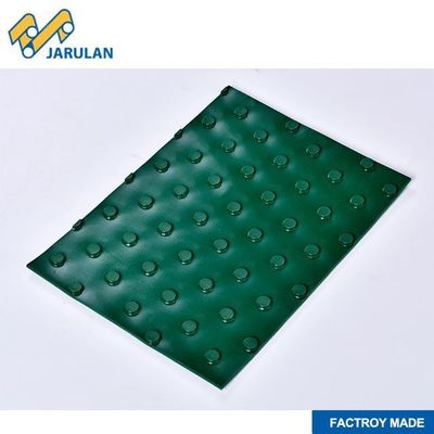 Green Round Dot PVC Conveyor Belt 5mm Thickness With Fabric Bottom