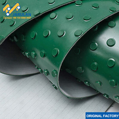 Round Dot / Nailed / Bottom Pattern Conveyor Belt PVC Anti Slip For Shoes Industry