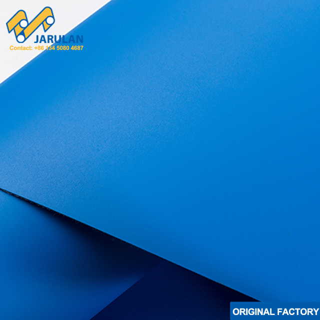 Blue Color Matt Top PU Conveyor Belt For Food Industry With Oil Resistant