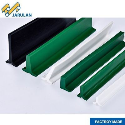 T Shape Conveyor Belt Cleat Conveyor Systems Belt Cleat Green Black White Color