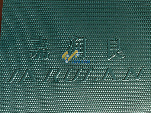Rhombic Pattern 9mm PVC Line Polishing Conveyor Belt For Ceramics Industry