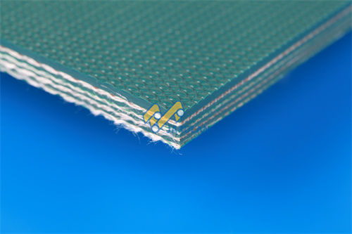 Rhombic Pattern 9mm PVC Line Polishing Conveyor Belt For Ceramics Industry