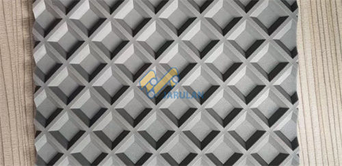 Grey Color 9.0mm Grinding Square PVC Conveyor Belt For Wood Processing