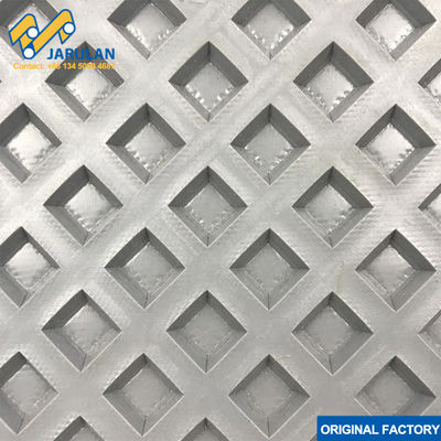 Grey Color 9.0mm Grinding Square PVC Conveyor Belt For Wood Processing
