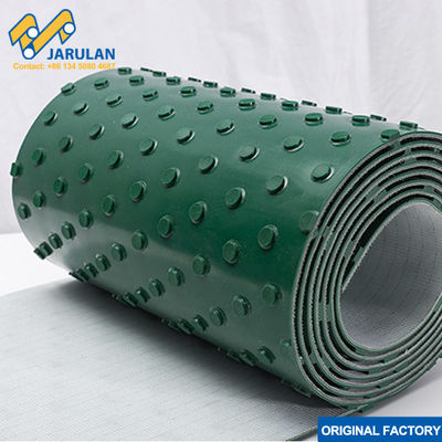 Round Dot / Nailed / Bottom Pattern Conveyor Belt PVC Anti Slip For Shoes Industry